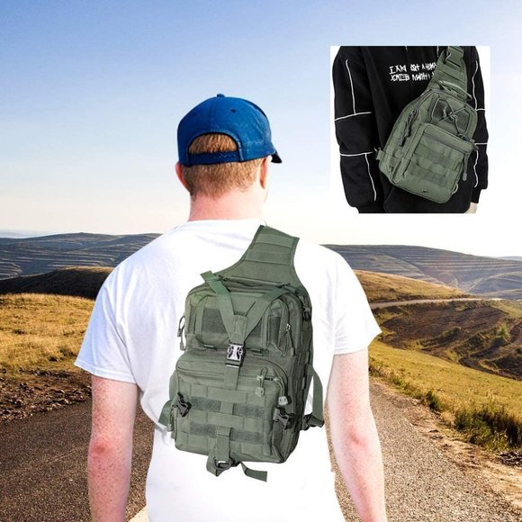 sroushaa Bags Tactical Sling Bag Pack Military Rover Shoulder